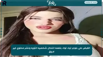 القبض على بلوجر تيك توك بتهمة انتحال شخصية أنثوية ونشر محتوى غير لائق